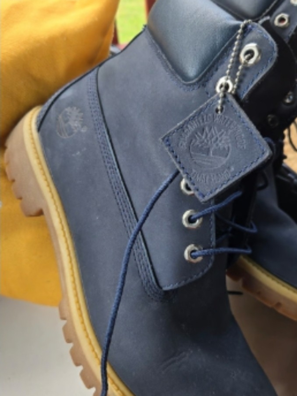 Timberland Men's Navy Waterproof Work Boots